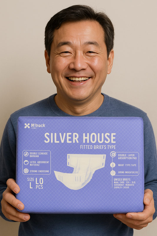 Silver House Adult Diaper – High Absorbency Large,XLarge-Made In Korea