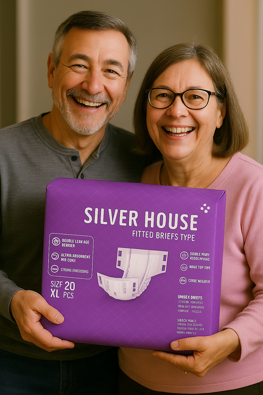 Silver House Adult Diaper – High Absorbency Large,XLarge-Made In Korea